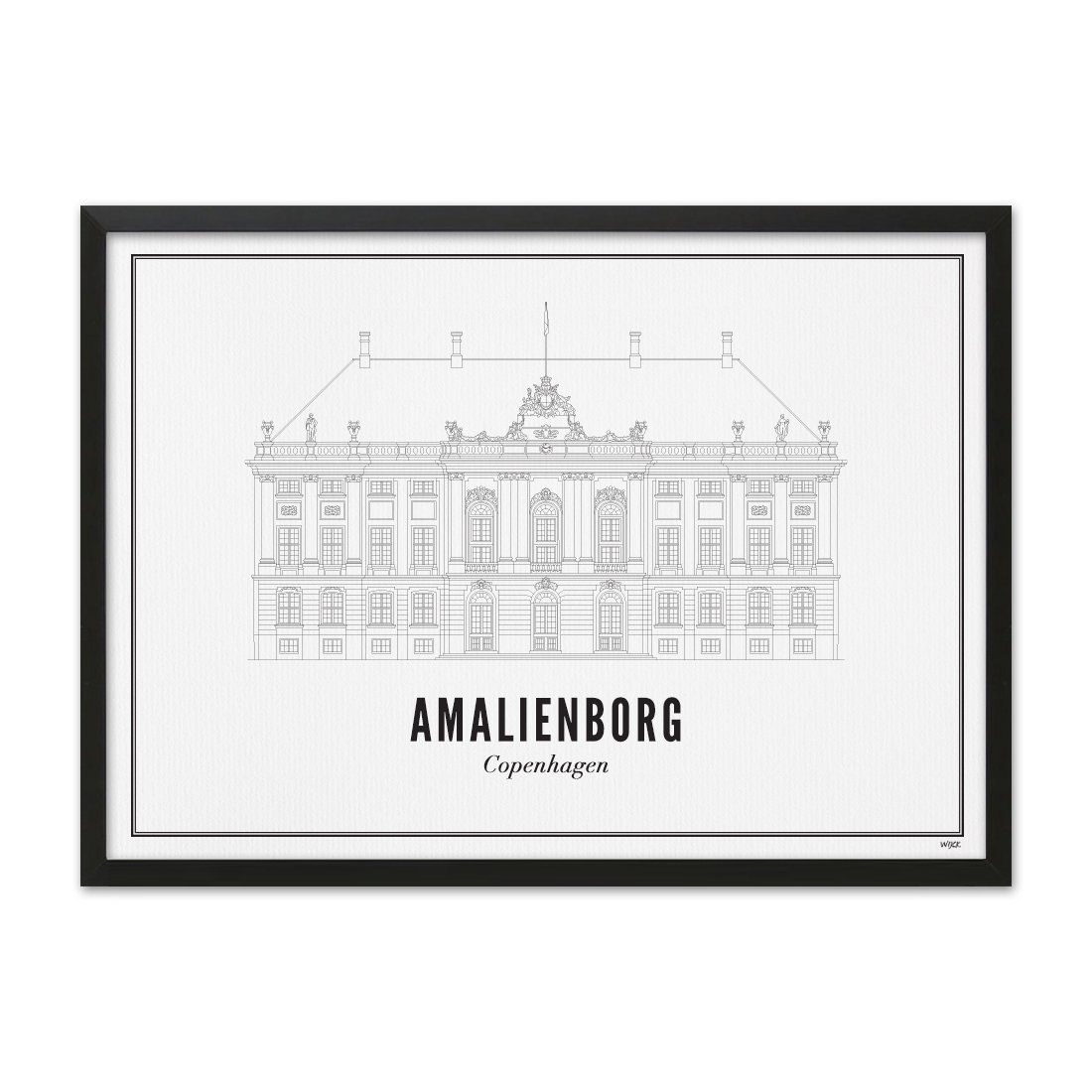 Poster von Kopenhagen - Schloss Amalienborg | WIJCK.
